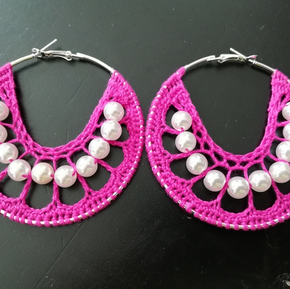 ❤Handmade❤crochet earrings